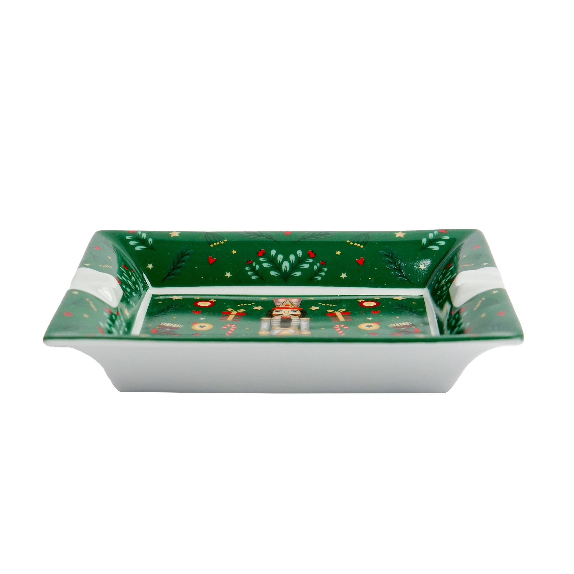 Christmas Nutcracker Green Porselen Kül Tablası