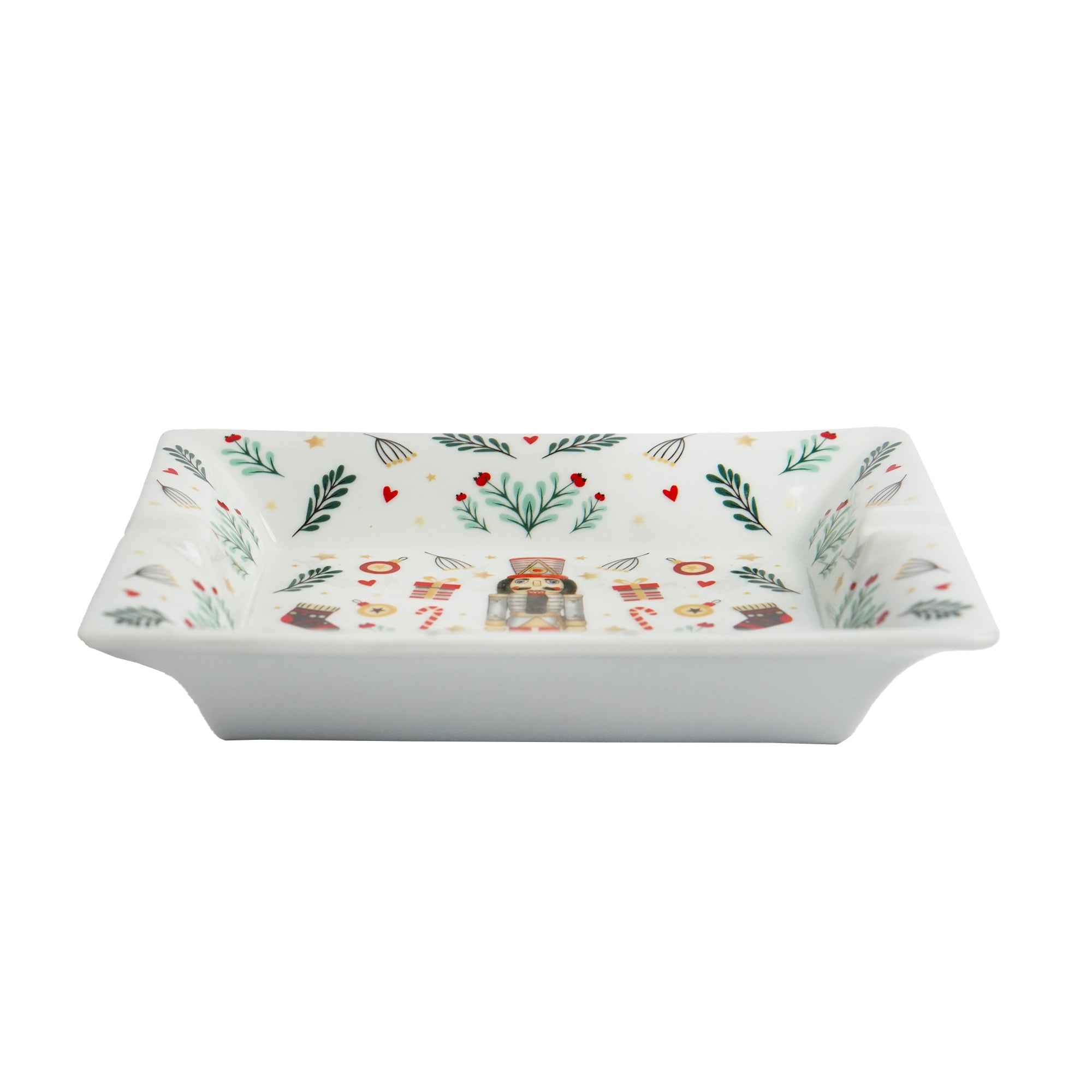 Christmas Nutcracker White Porselen Kül Tablası