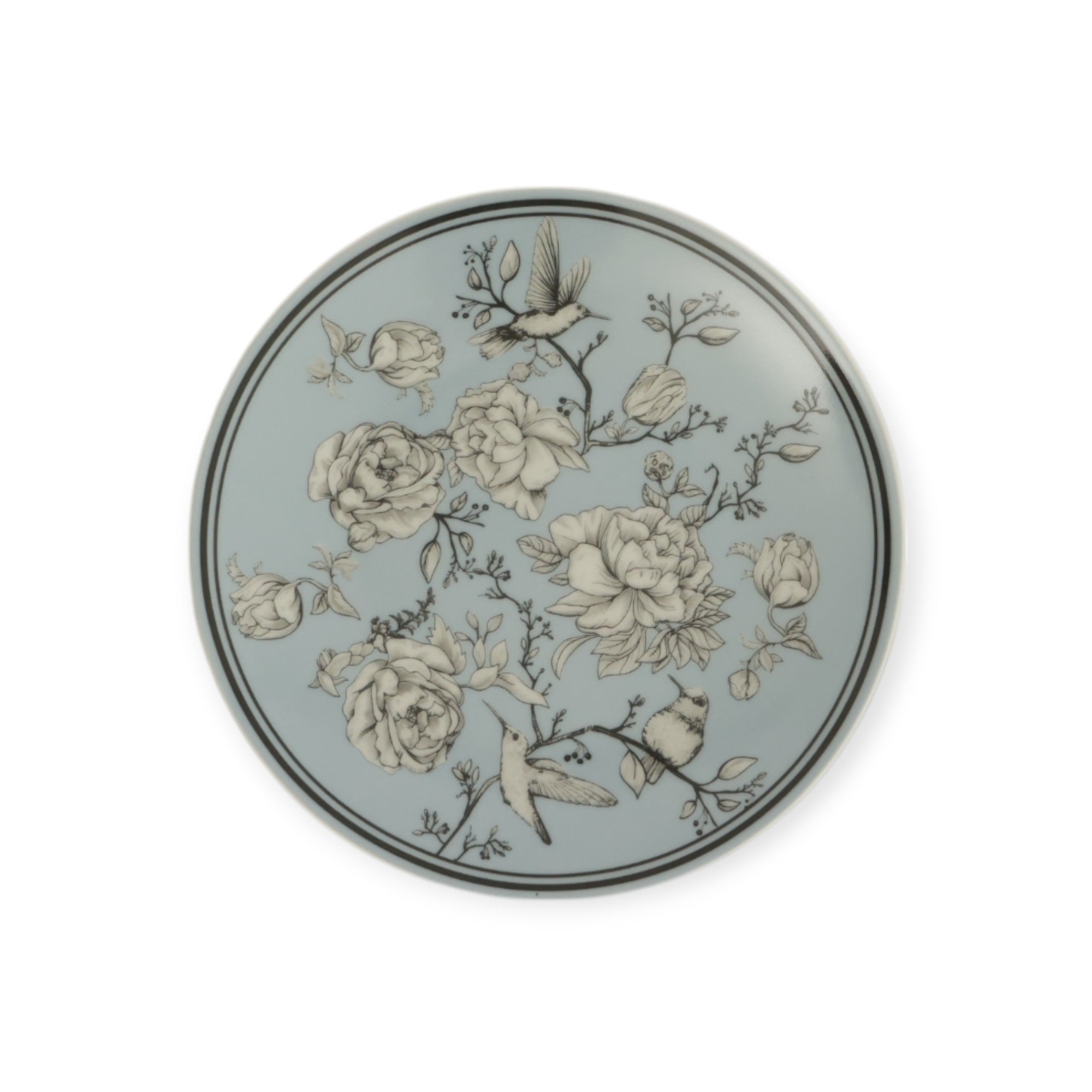 Rose Glow Blue 20 Cm Porselen Tabak