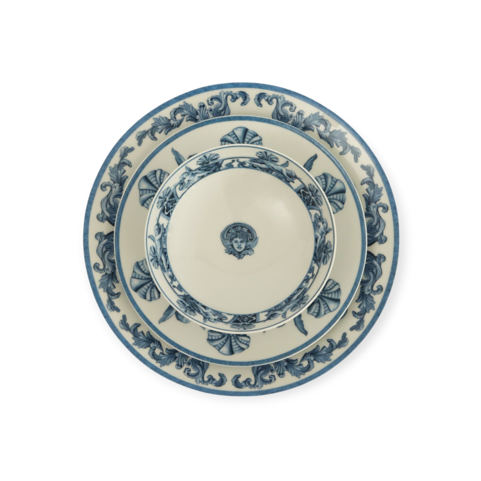 Blue Blanc Royale Porselen Kase