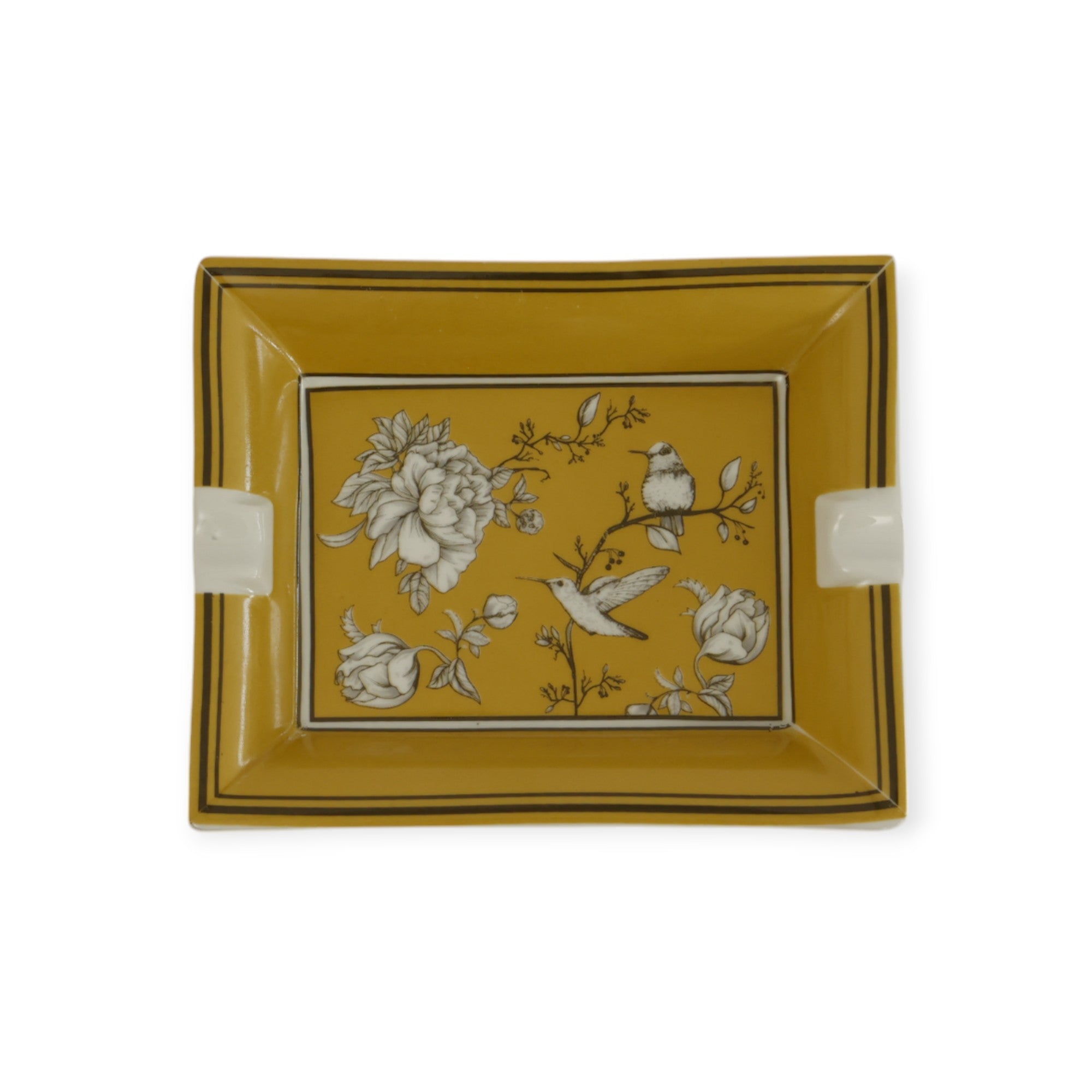 Rose Glow Yellow Porselen Kül Tablası