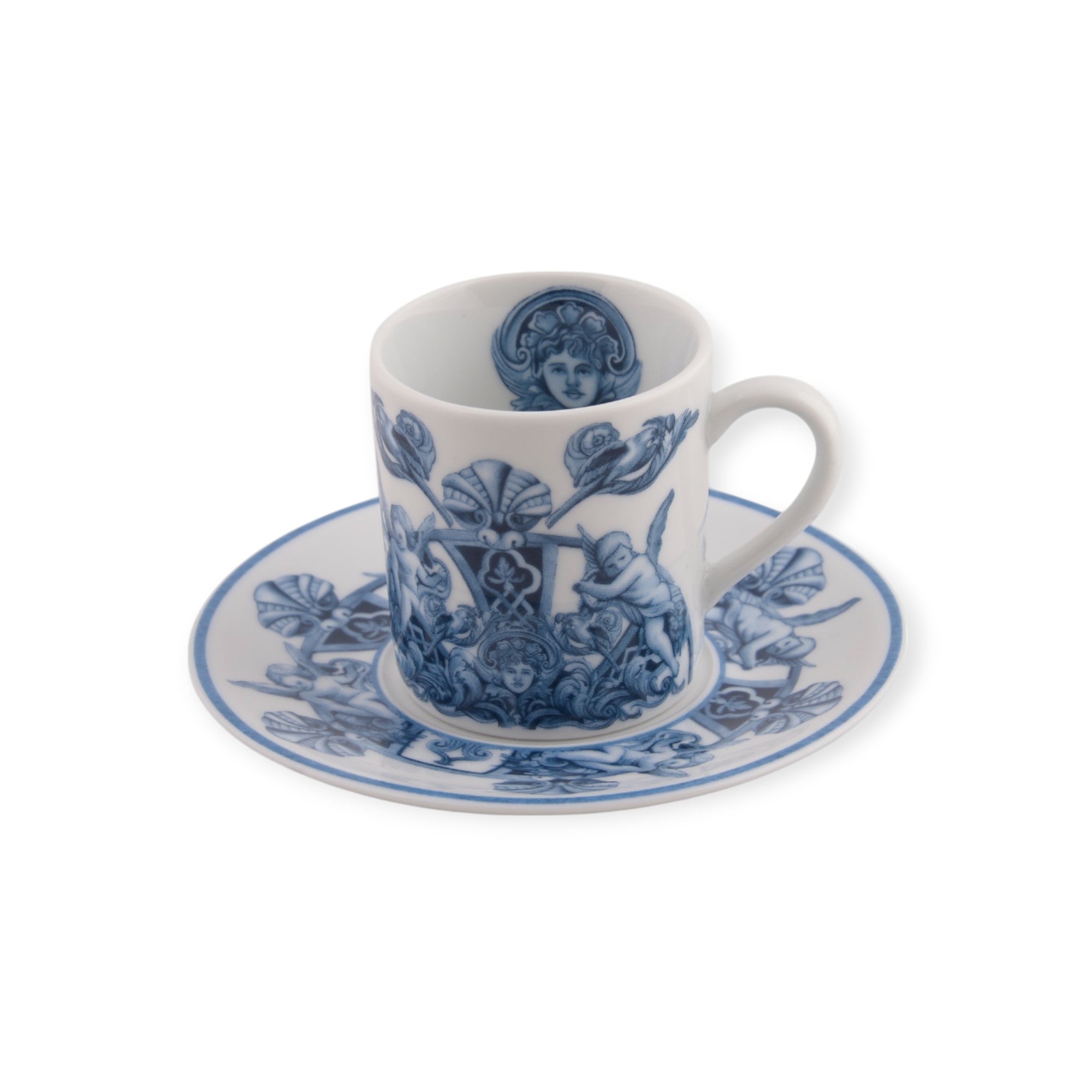 Blue Blanc Royale Porselen Kahve Fincanı