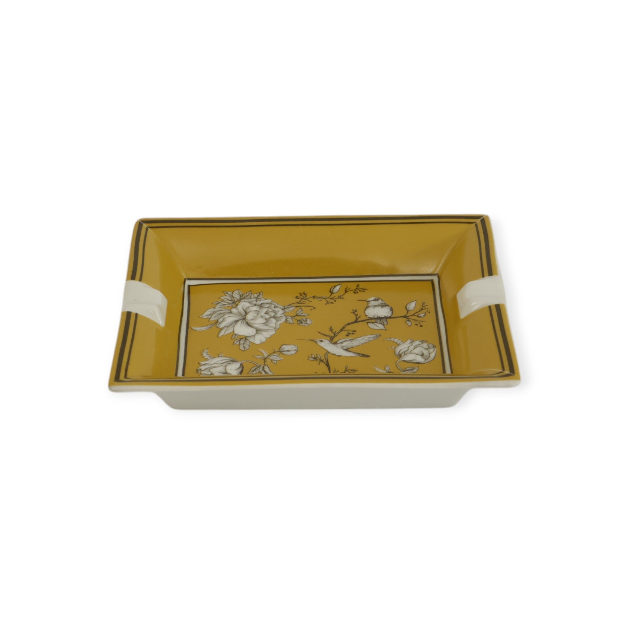 Rose Glow Yellow Porselen Kül Tablası