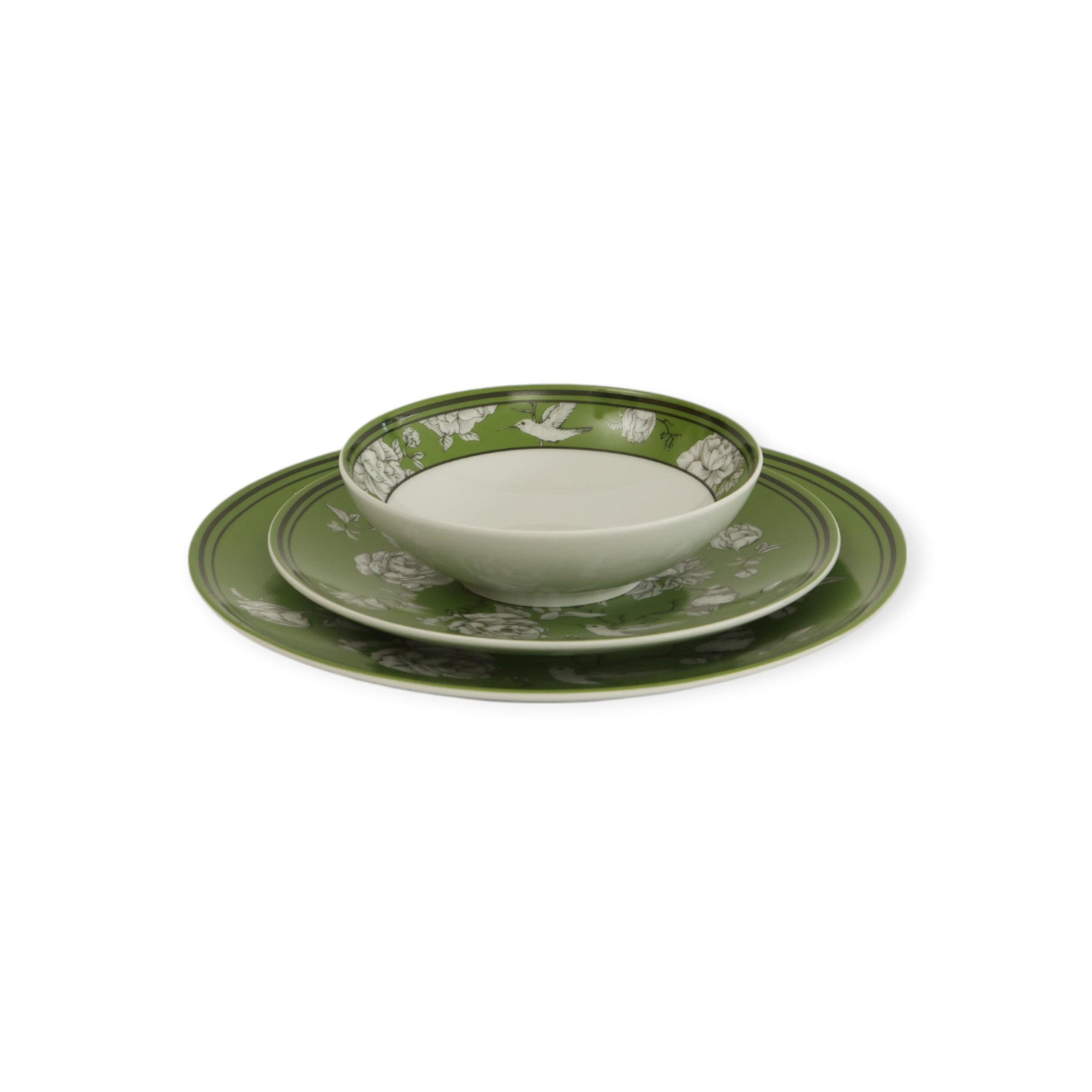 Rose Glow Green 18 Parça 6 Kişilik Yemek Takımı