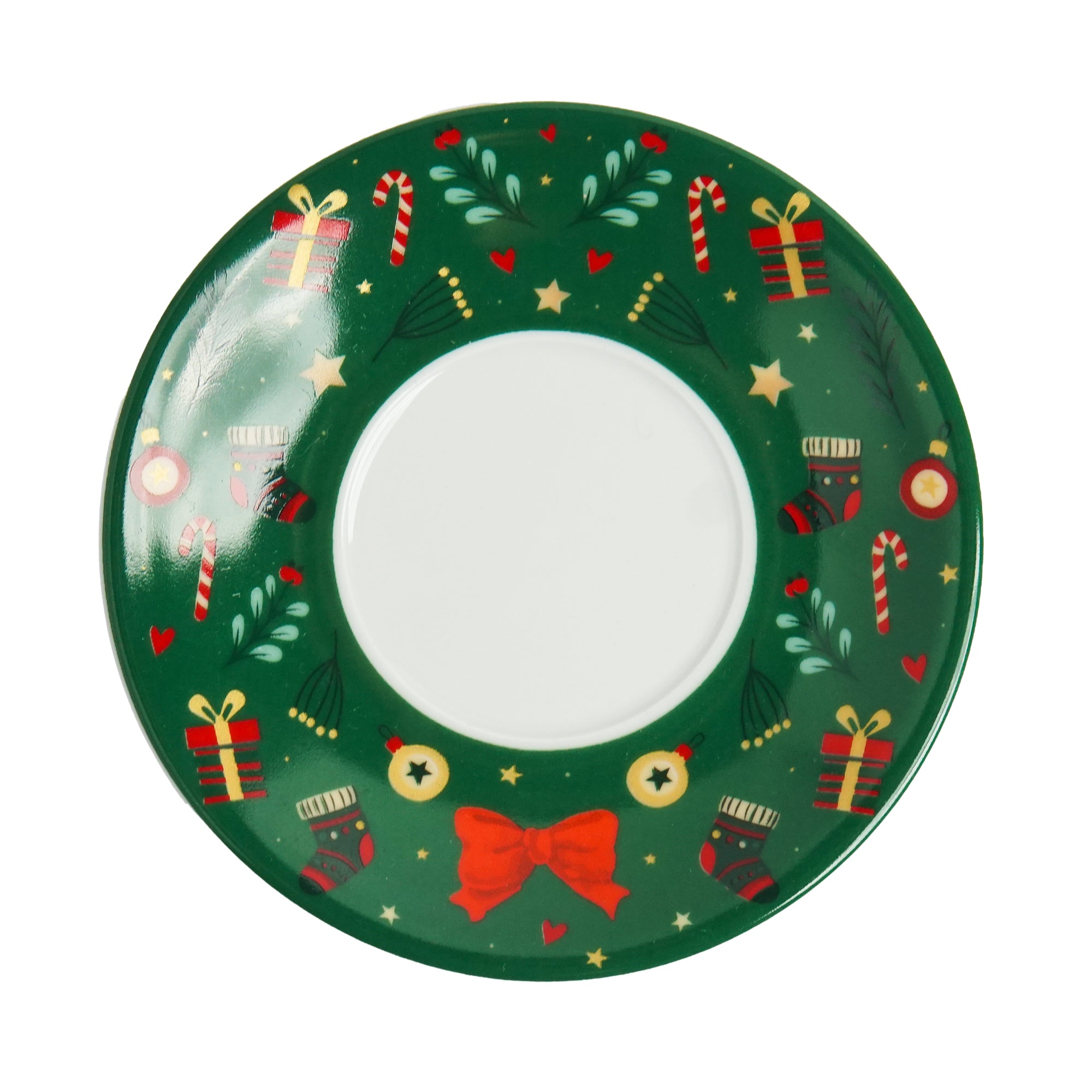 Christmas Nutcracker Grenn Porselen Kahve Fincanı