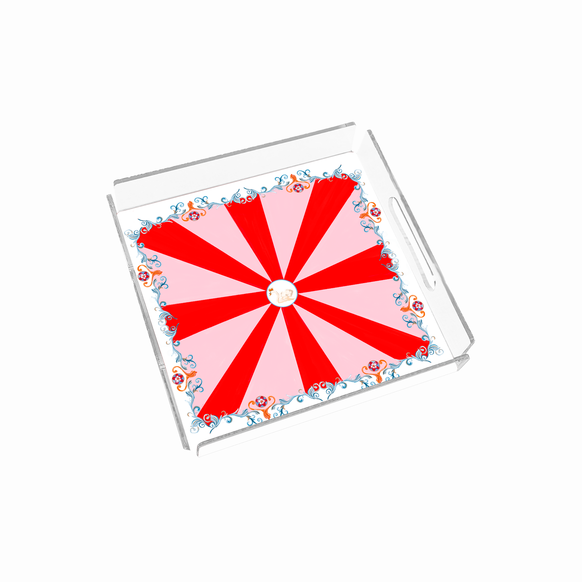 Swan 24x24 Pleksi Tepsi