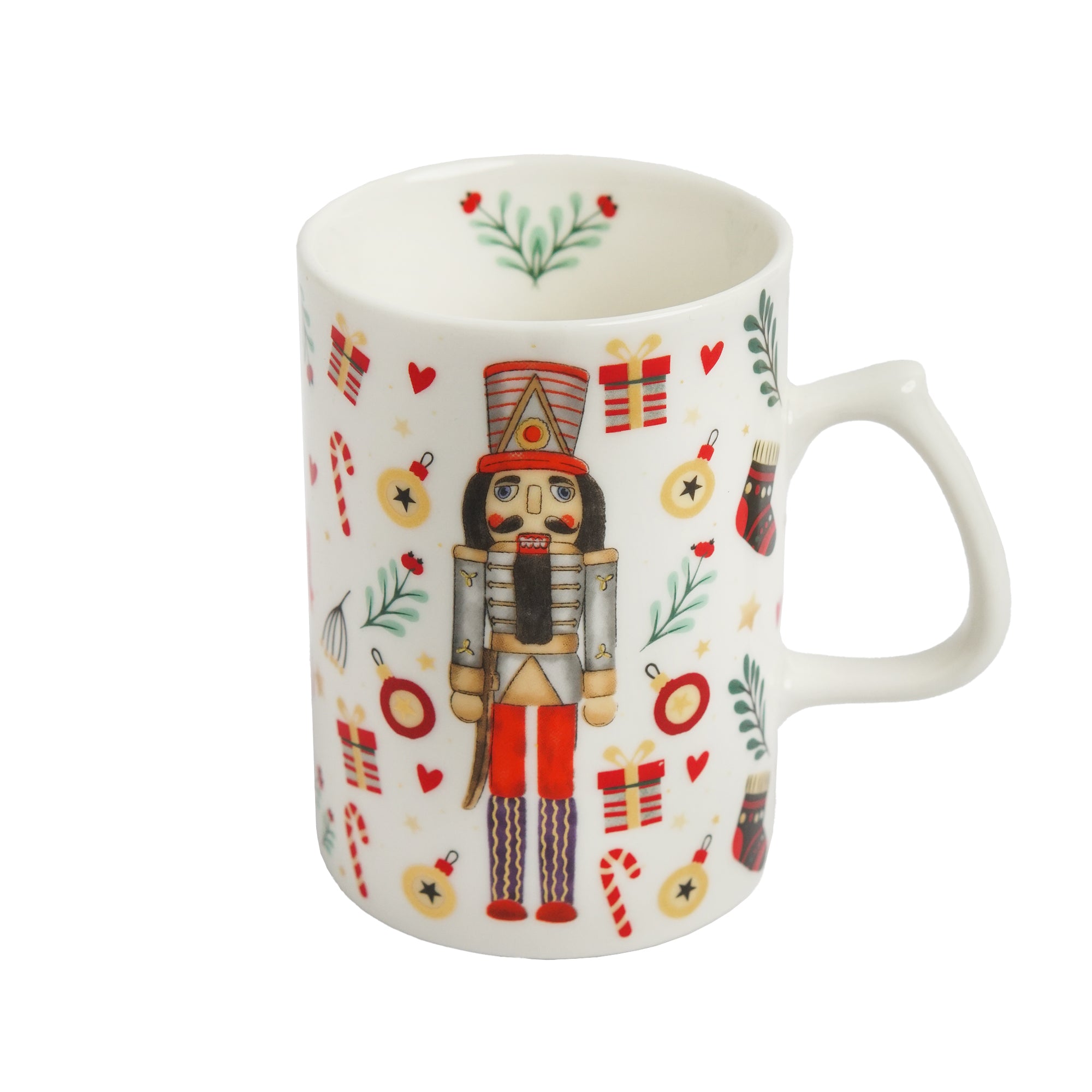 Christmas Nutcracker White Porselen Kahve Kupası