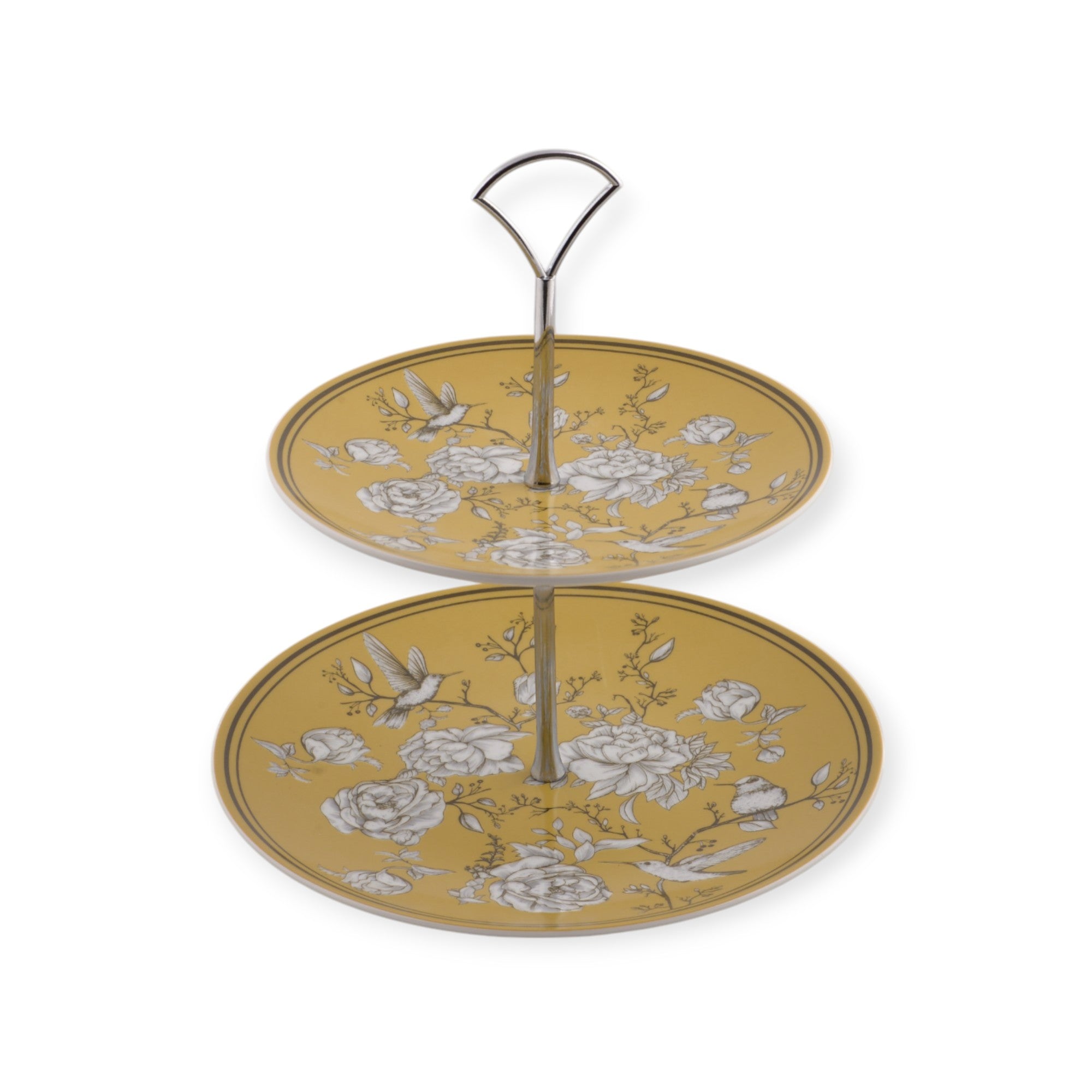 Rose Glow Yellow 2 Katlı Kek Standı