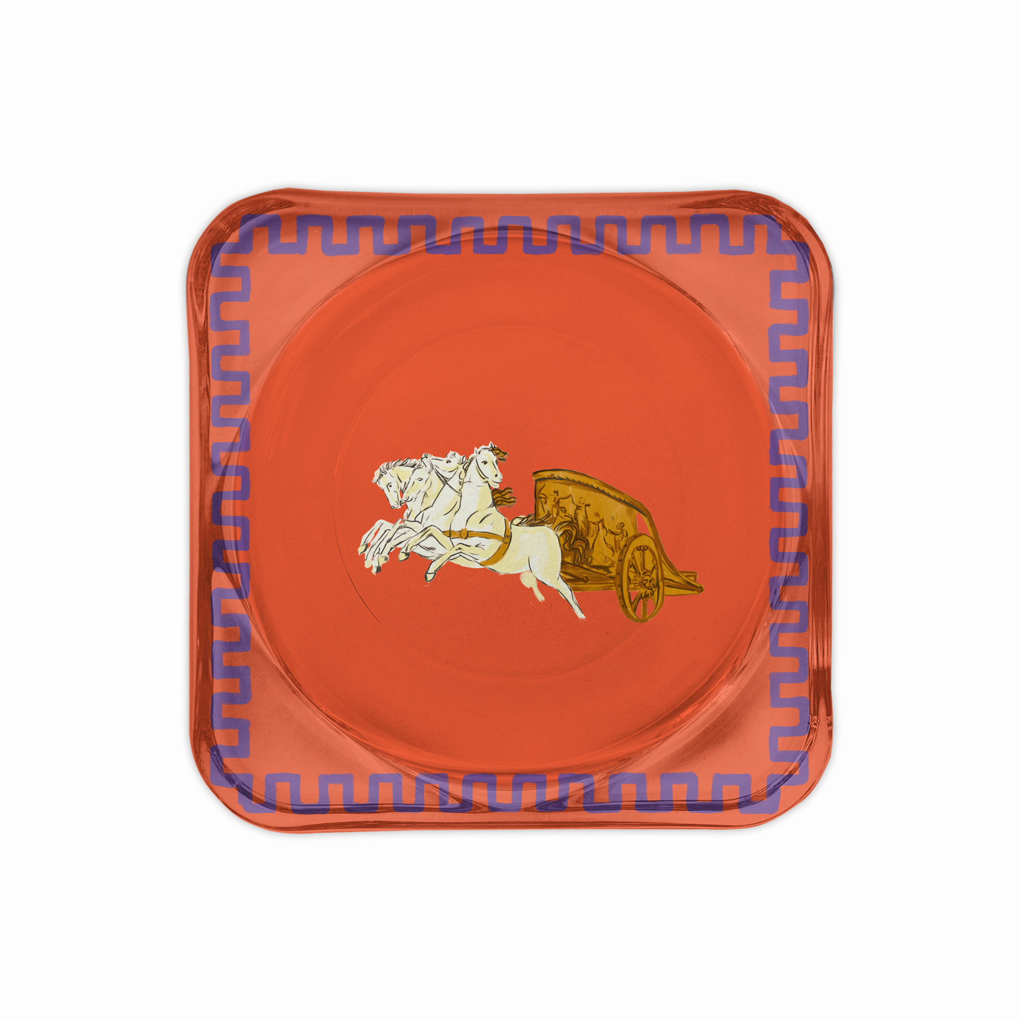 Imperium Orange Cam Bardak Altlığı