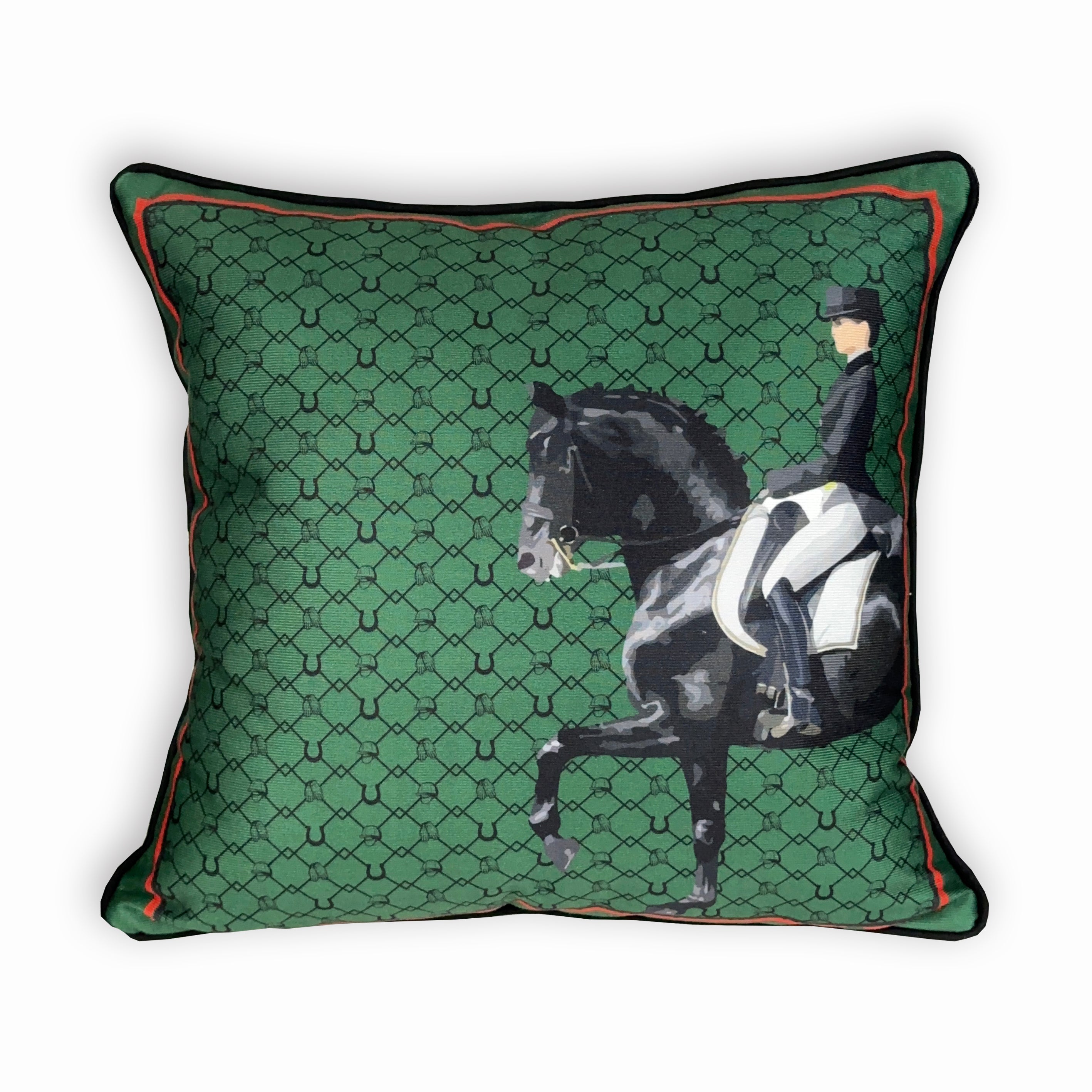 Equestrian Green 45x45 Kırlent
