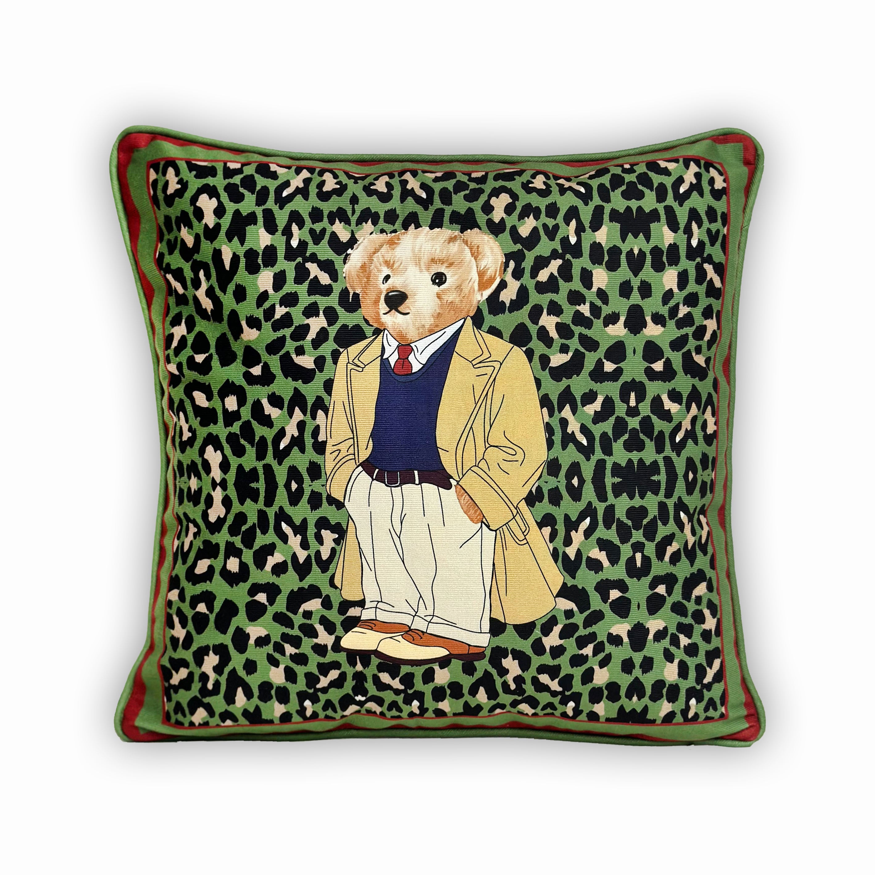 Leopar Teddy Bear 45x45 Kırlent